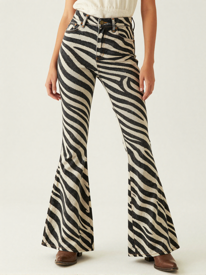 Wild Stripe RB-BOT04 – Front View – Jessie – Black / Off-White