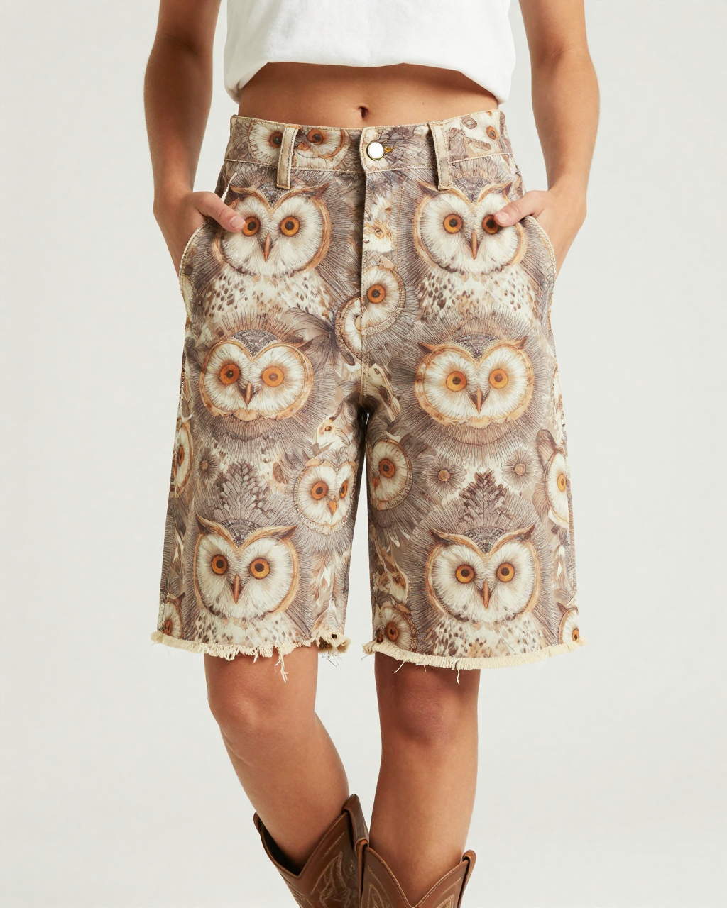 Barn Owl Gaze RB-BOT08 – Front View – Jessie – Espresso / Cream