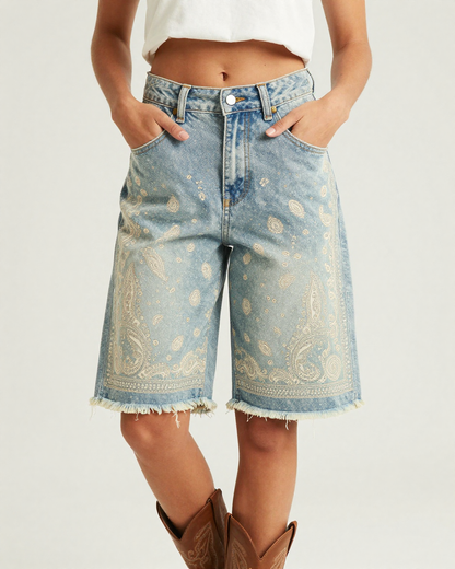 Sage Boho Bandana RB-BOT08 – Front View – Jessie – Sage / Cream