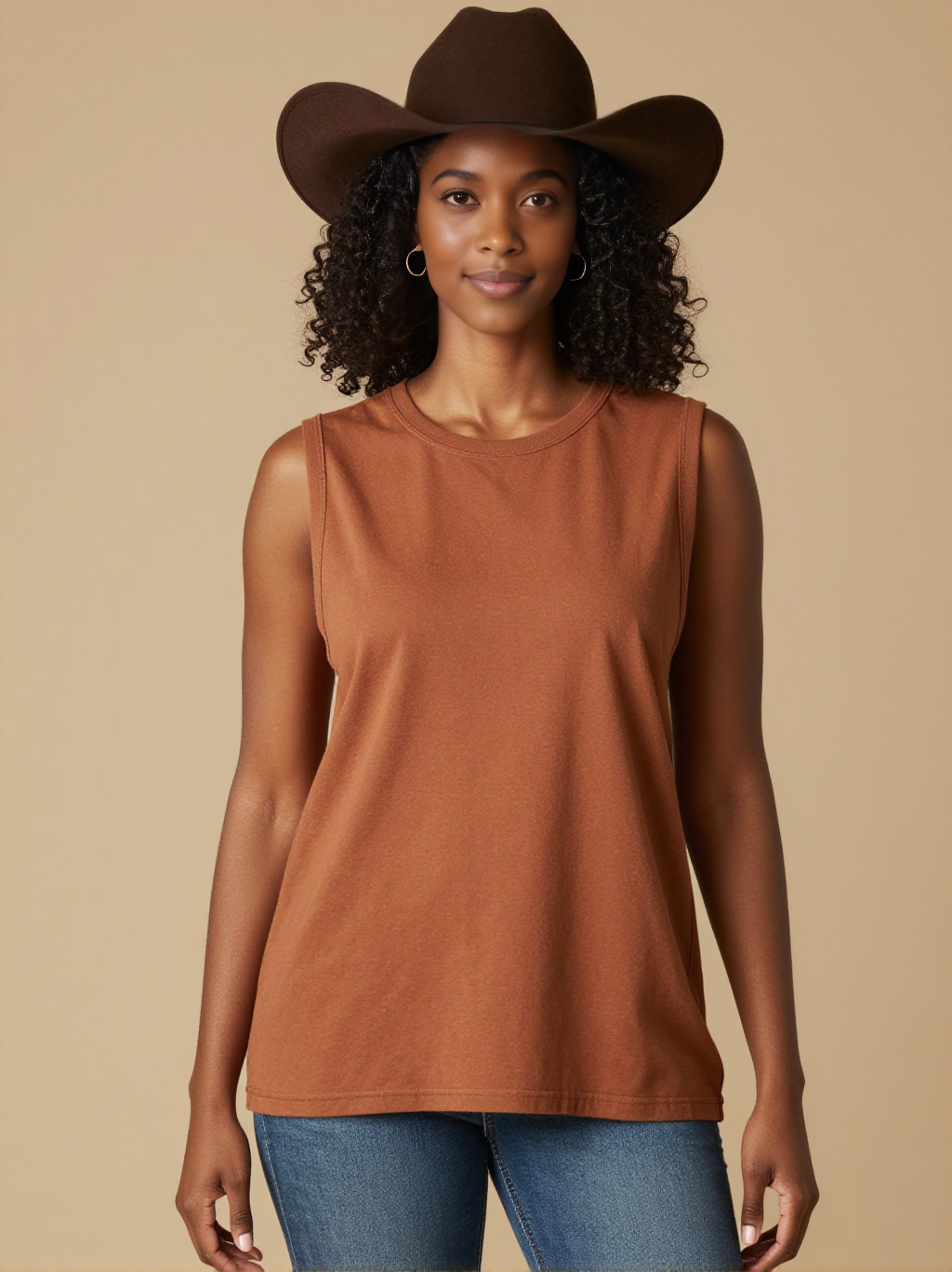 Fixin' To RB-TOP13 – Front View – Amara – Washed Brown