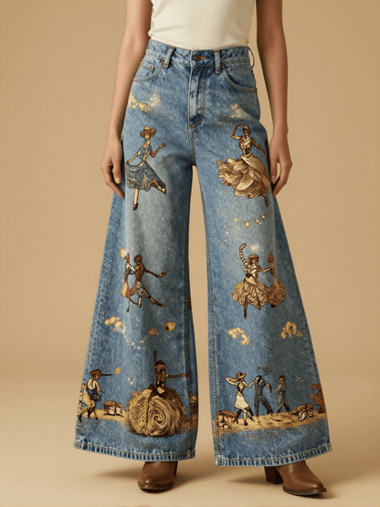 Prairie Dance Social RB-BOT05 – Front View – Jessie – Blue Denim