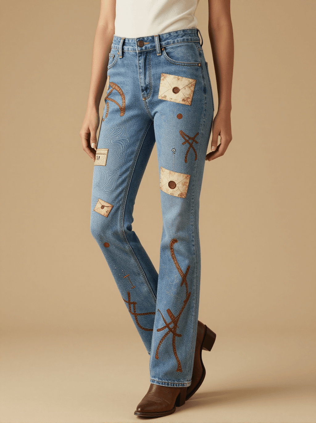 Calamity's Trail Bootcut Jeans – Front View – Jessie