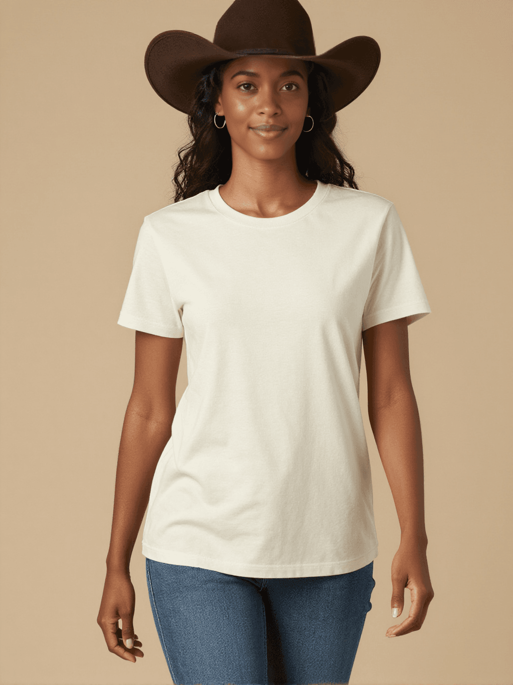 Saddle Your Own Horse Washed Tee – Front View – Amara – white