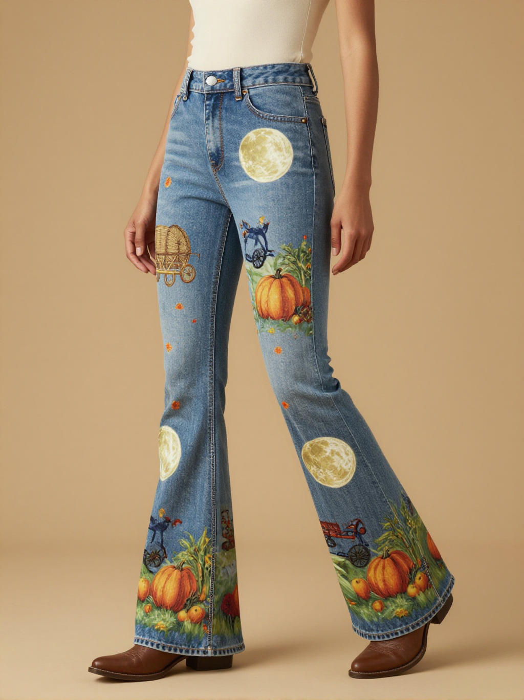Harvest Moon Hayride RB-BOT04 – Front View – Jessie – Blue Denim