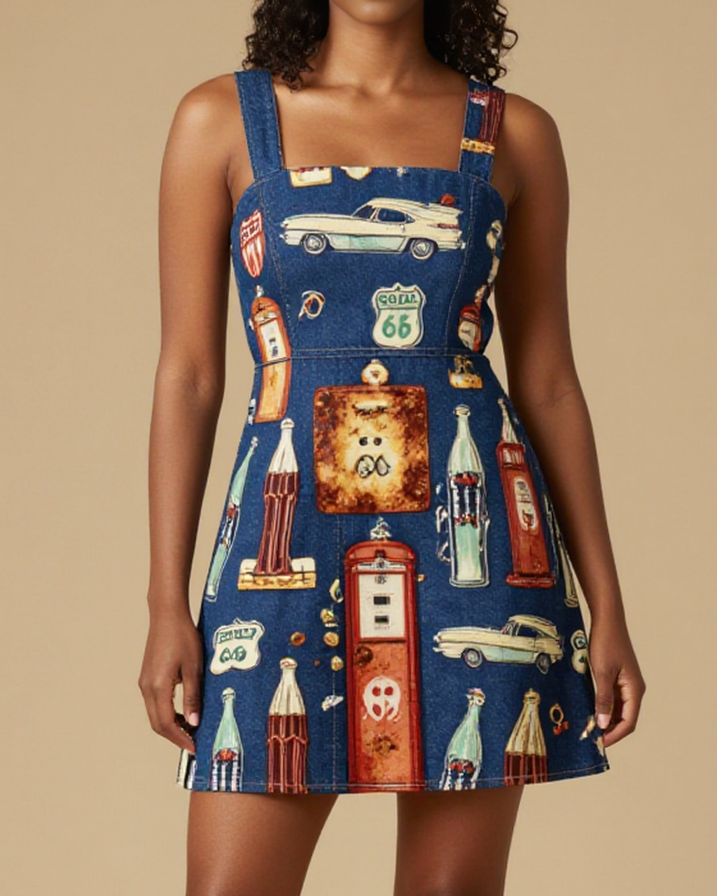 Hackberry General Structured Mini Dress – Front View – Mara