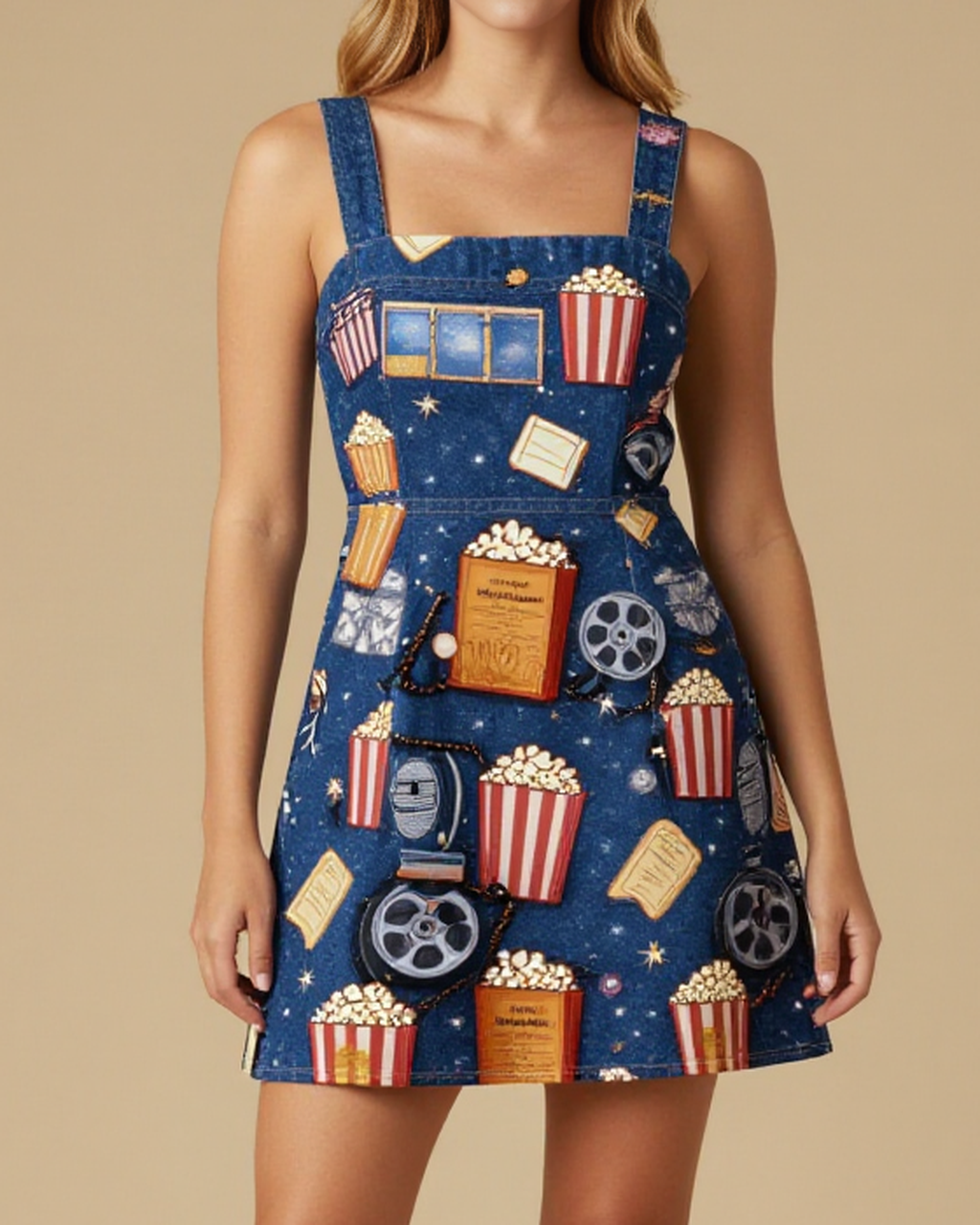 Drive-In Structured Mini Dress – Front View – Mara