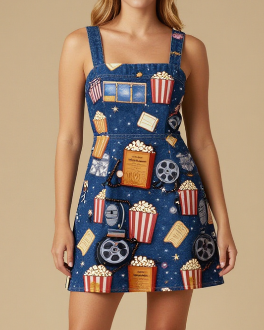 Drive-In Structured Mini Dress – Front View – Mara