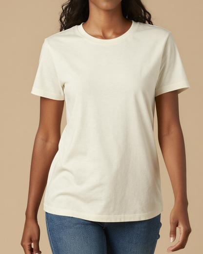 Saddle Your Own Horse Washed Tee – Front View – Amara – white