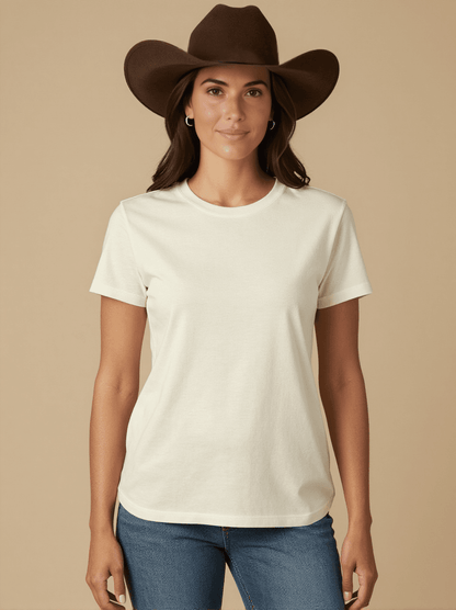 Founding Mothers Washed Tee – Front View – Jessie – white