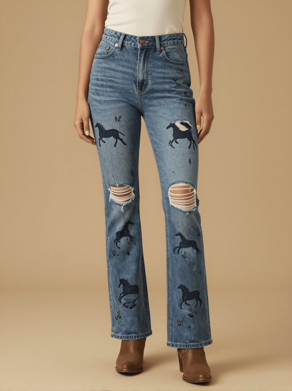 Mustang Stampede RB-BOT17 – Front View – Mara – Indigo