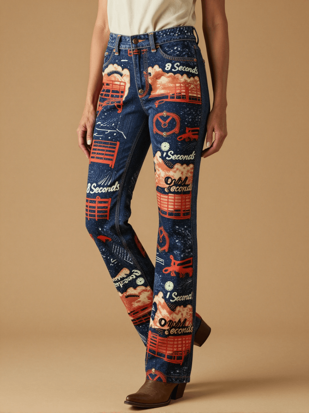 Eight Seconds Bootcut Jeans – Front View – Dottie