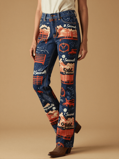 Eight Seconds Bootcut Jeans – Front View – Dottie