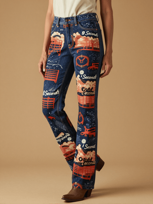 Eight Seconds Bootcut Jeans – Front View – Dottie