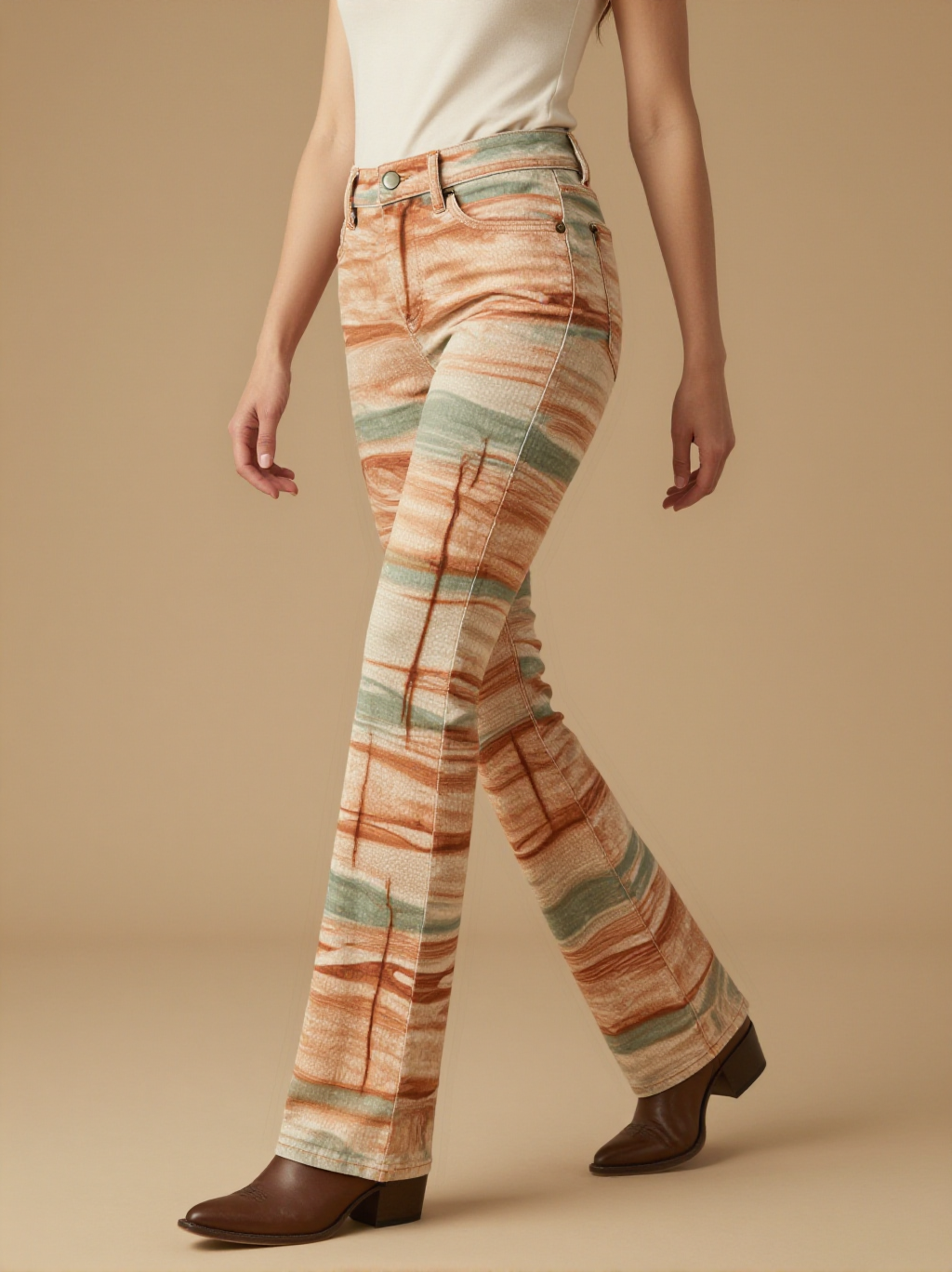 Canyon Walls Bootcut Jeans – Front View – Mara