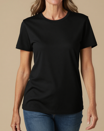She Runs This Washed Tee – Front View – Dottie