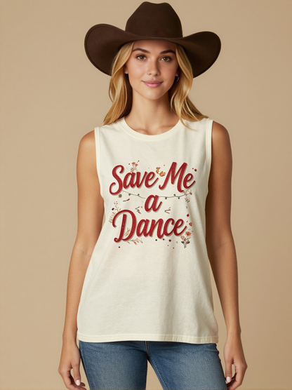 Save Me a Dance RB-TOP13 – Front View – Riley – Washed White