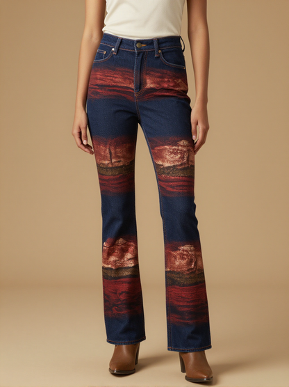 Red Rock Strata Bootcut Jeans – Front View – Riley