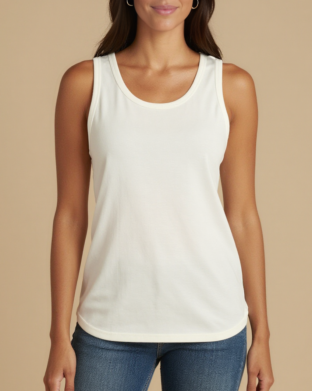 Founding Mothers Tank Top – Front View – Jessie – white