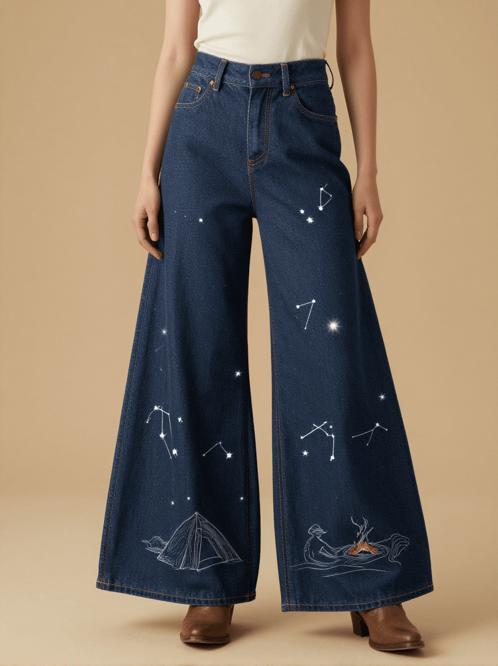 Stargazer Camp RB-BOT05 – Front View – Riley – Blue Denim