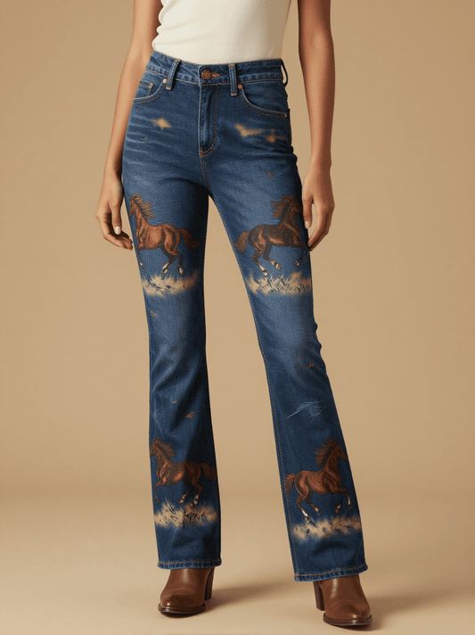 Mustang Spirit Bootcut Jeans – Front View – Jessie