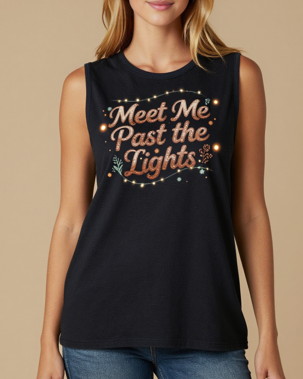 Meet Me Past the Lights RB-TOP13 – Front View – Riley – Washed Black