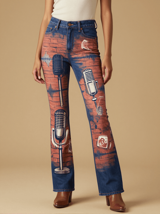 Memphis Recording Session Bootcut Jeans – Front View – Jessie
