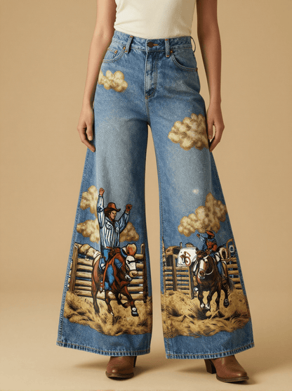 Rodeo Dust Trail RB-BOT05 – Front View – Mara – Blue Denim