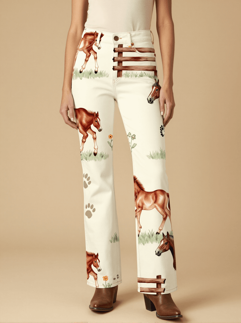 First Steps Bootcut Jeans – Front View – Dottie