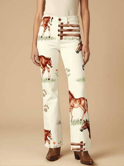 First Steps Bootcut Jeans – Front View – Dottie