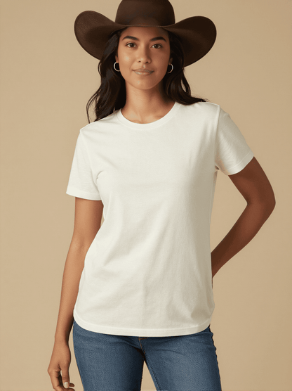 Dust Settles, I Don't Washed Tee – Front View – Mara – white