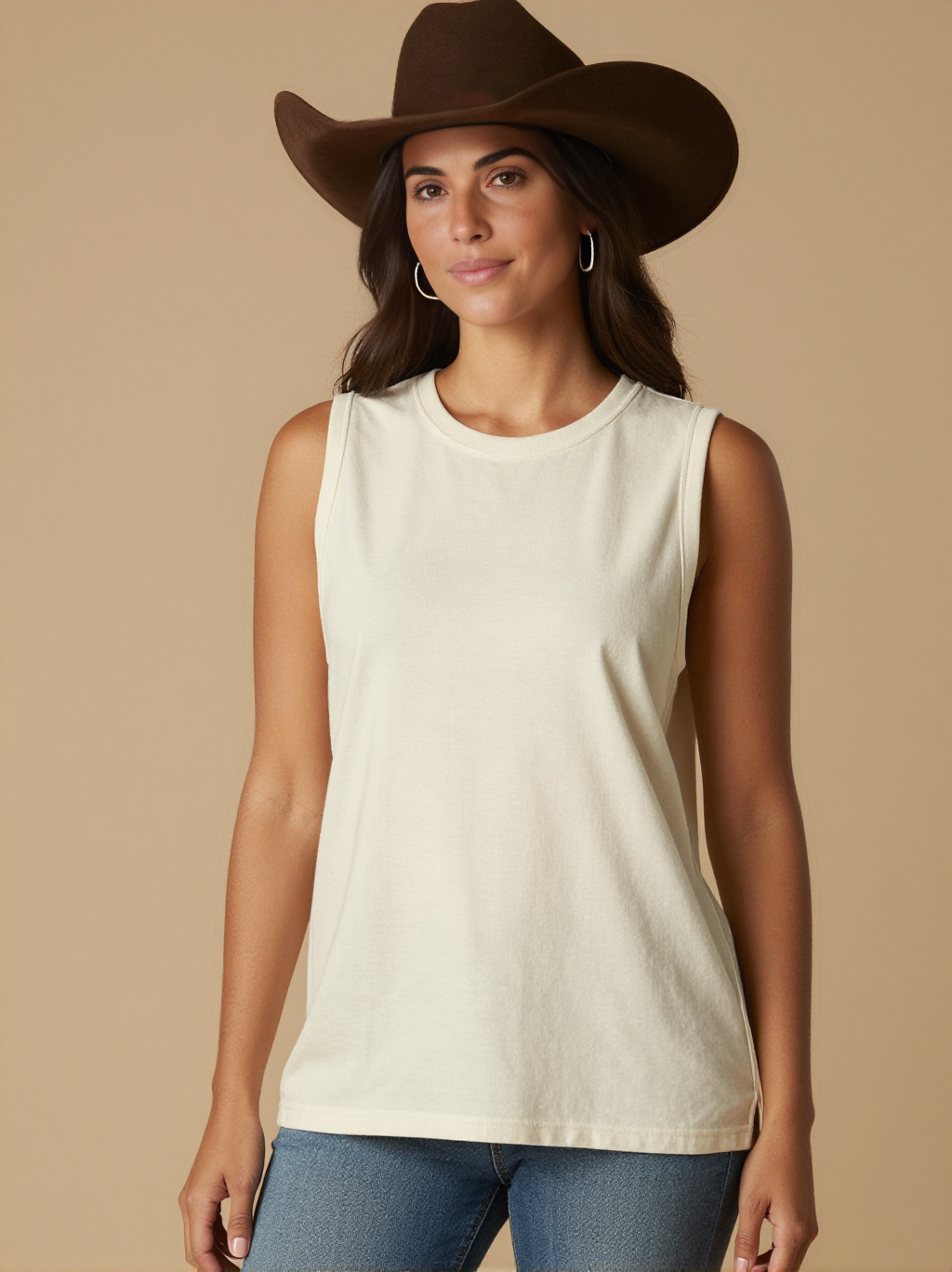 Unbridled RB-TOP13 – Front View – Jessie – Washed White