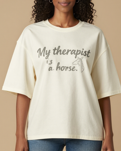 My Therapist Is A Horse RB-TOP14 – Front View – Amara – White