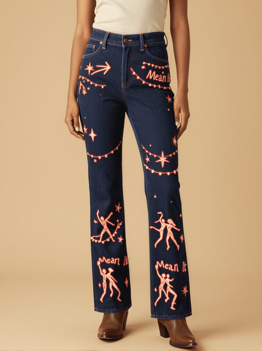 Dressed to Show Bootcut Jeans – Front View – Jessie