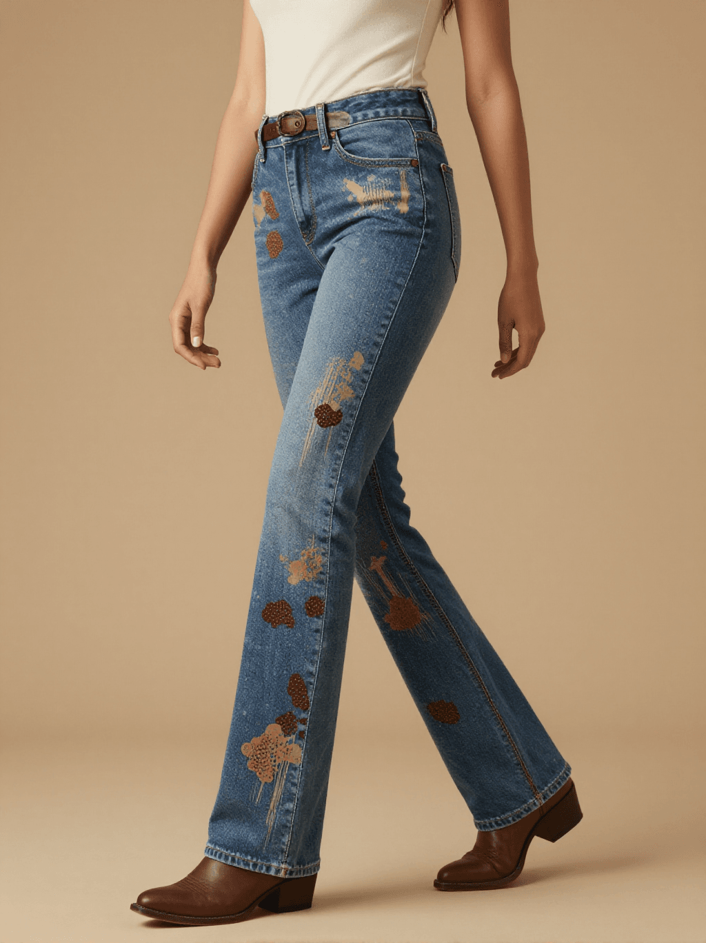 Roan's Mark Bootcut Jeans – Front View – Jessie