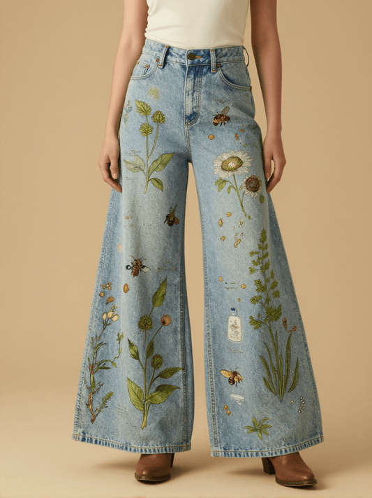 Wild Herb Apothecary RB-BOT05 – Front View – Mara – Blue Denim