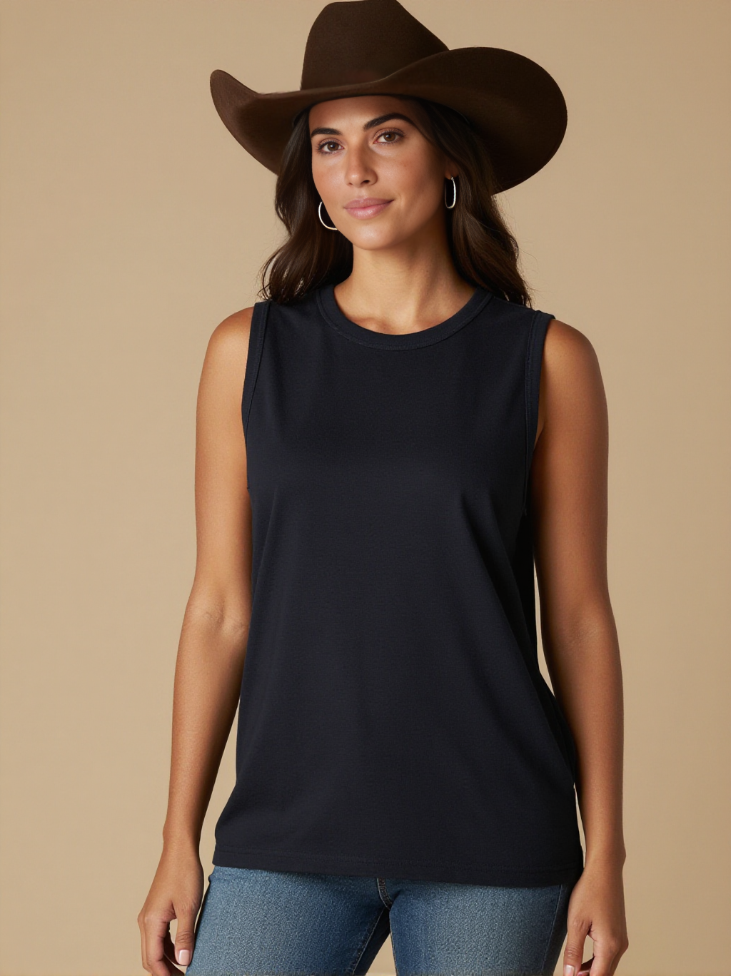 Unbridled RB-TOP13 – Front View – Jessie – Washed Black