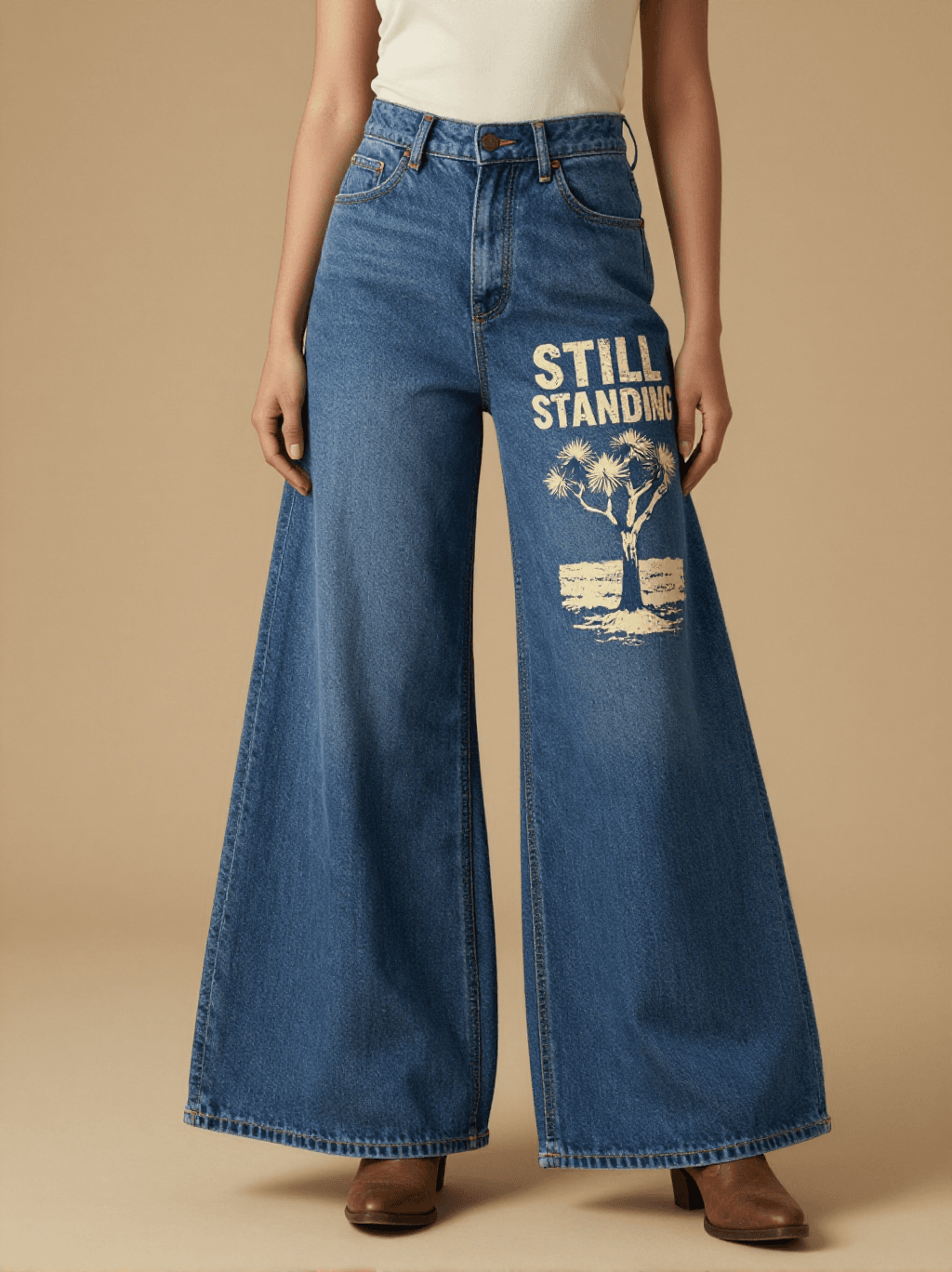 Still Standing__Blue RB-BOT05 – Front View – Mara – Blue Denim