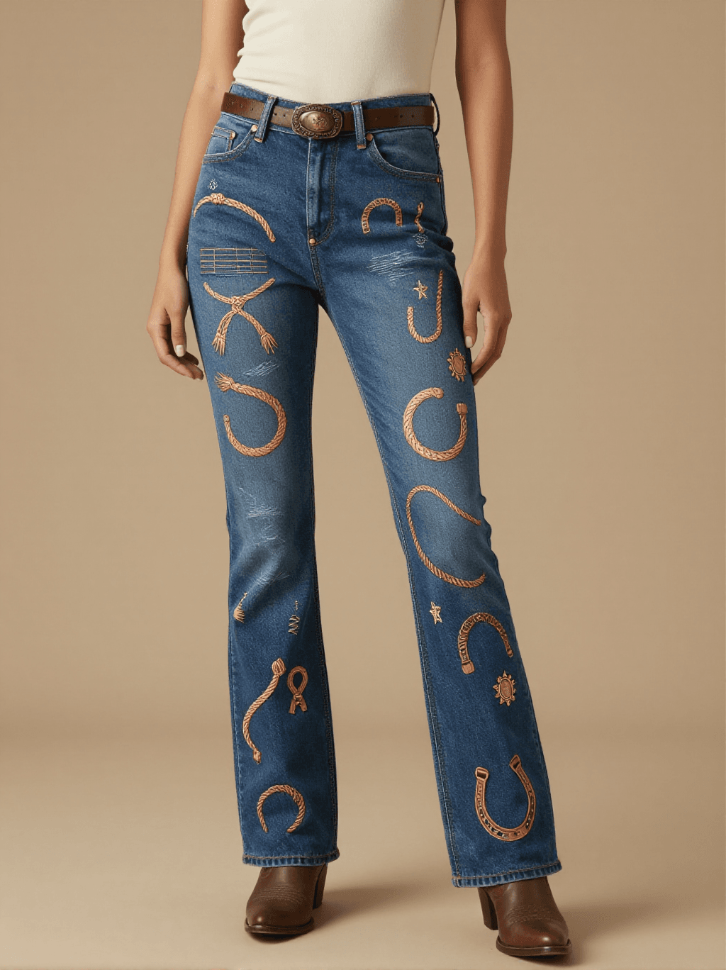 First Lasso Bootcut Jeans – Front View – Jessie