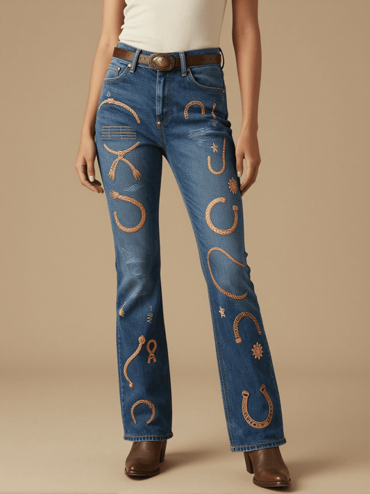First Lasso Bootcut Jeans – Front View – Jessie