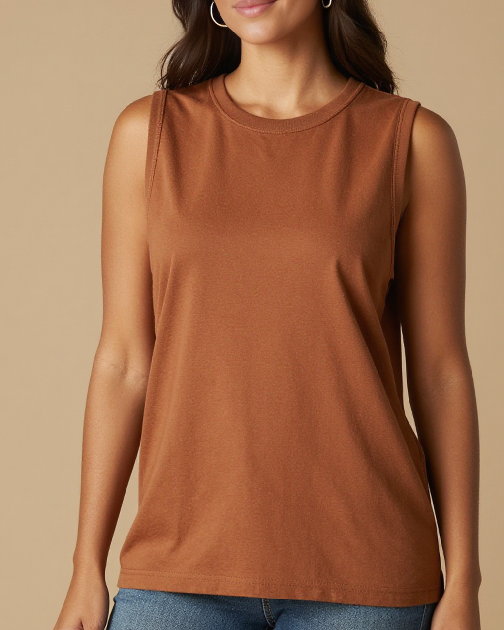 Unbridled RB-TOP13 – Front View – Jessie – Washed Brown