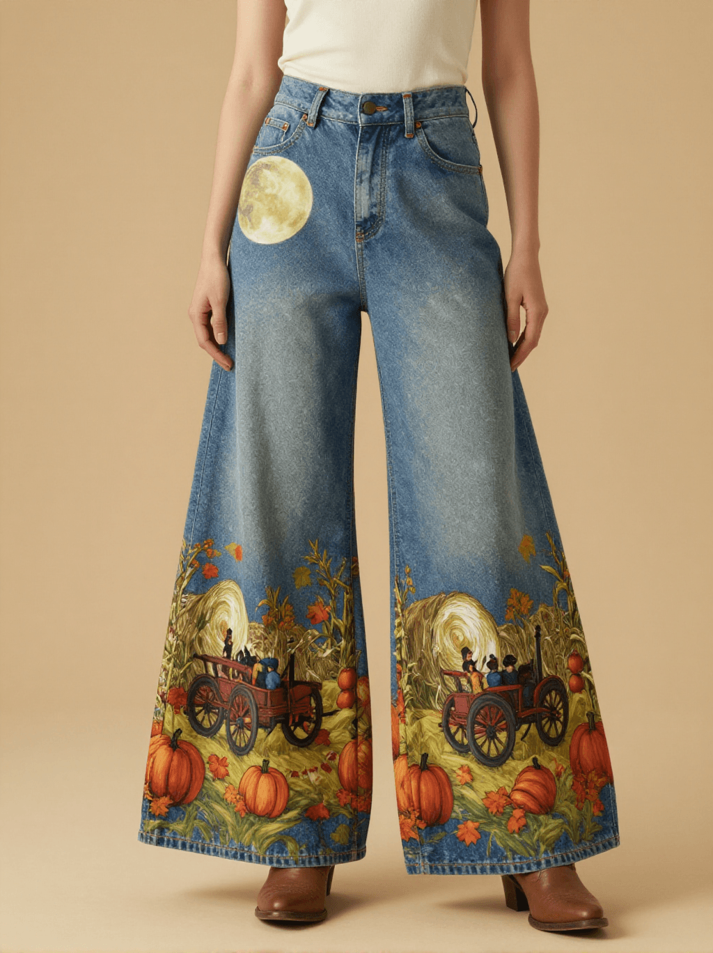 Harvest Moon Hayride RB-BOT05 – Front View – Riley – Blue Denim