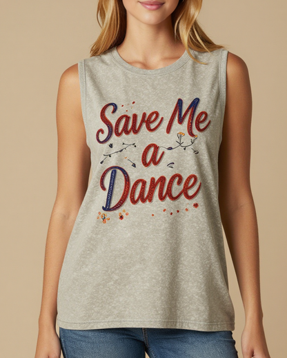 Save Me a Dance RB-TOP13 – Front View – Riley – Washed Grey