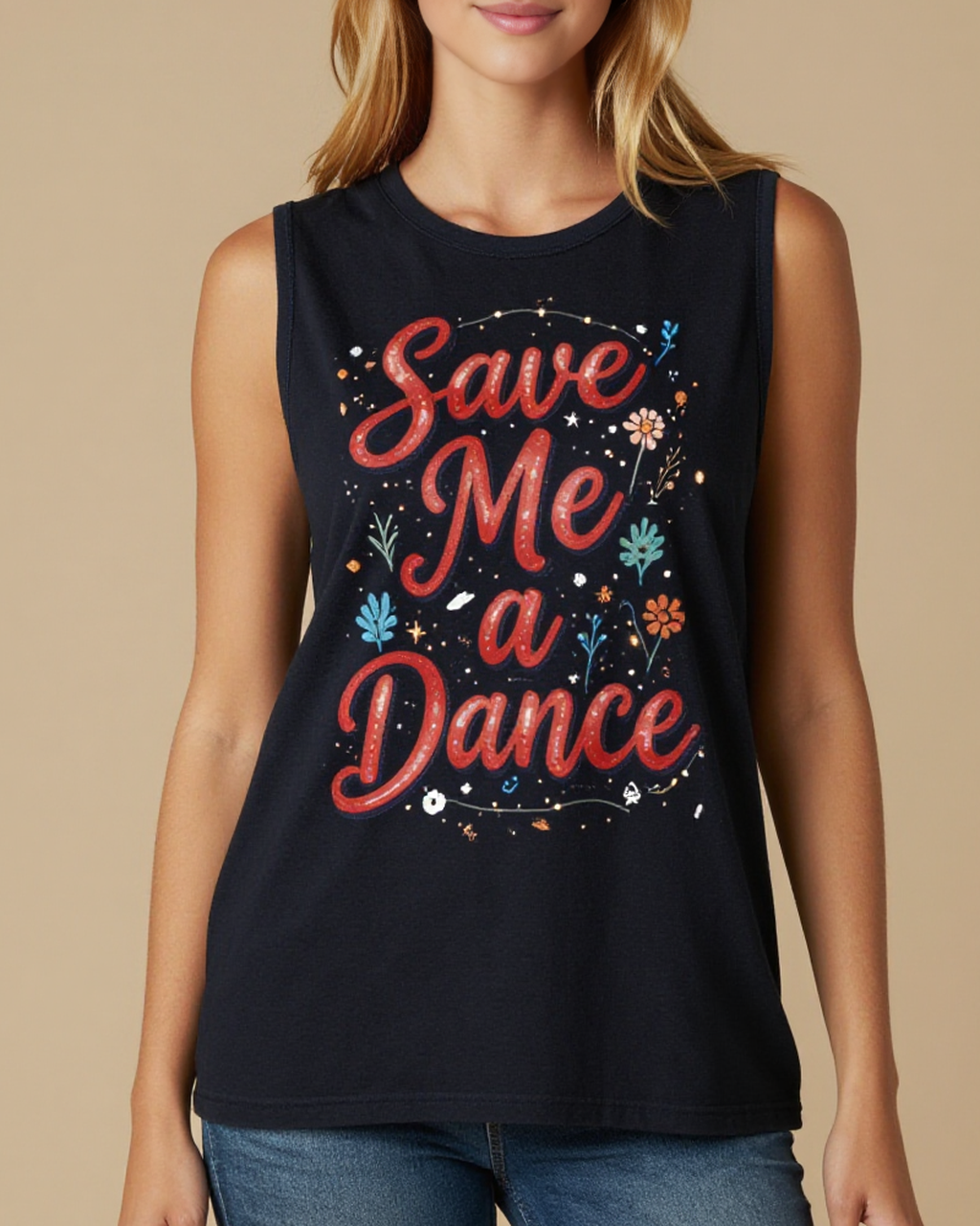 Save Me a Dance RB-TOP13 – Front View – Riley – Washed Black