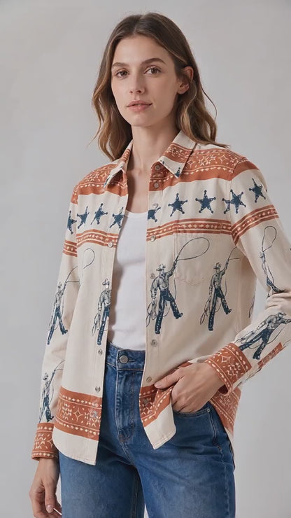 Starlight Rodeo Long Sleeve Denim Shirt