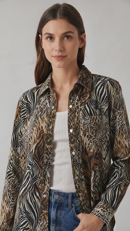 Sagebrush Mirage Long Sleeve Denim Shirt