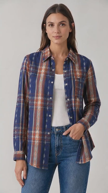 Prairie Drift Long Sleeve Denim Shirt